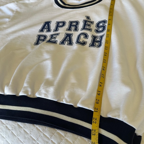 Sundry white and navy sweatshirt, size XL - Picture 5 of 10